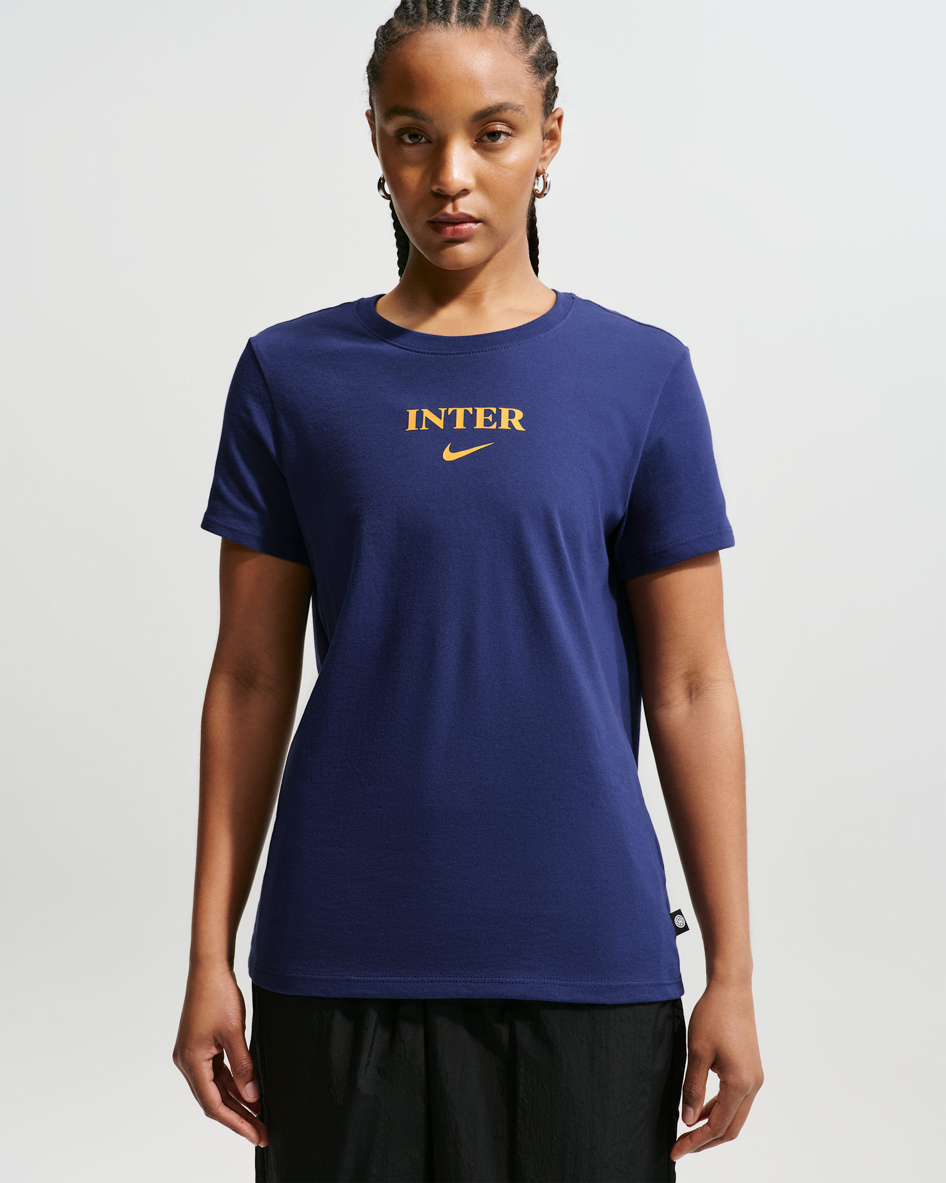 Inter Milan Women's Nike Football T-Shirt. Nike LU